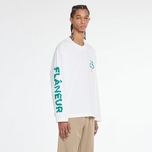 FLANEUR Flower Doodle Long Sleeve T-Shirt XL